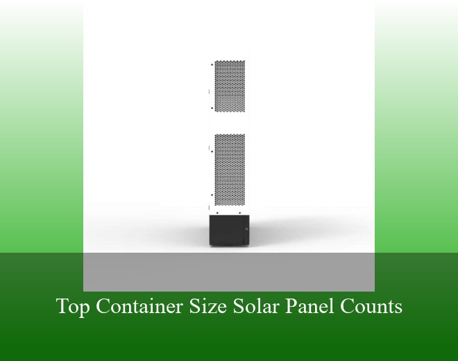 Top Container Size Solar Panel Counts